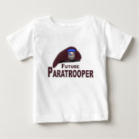Adorablement mignon Parachutiste Beret Baby T-Shir