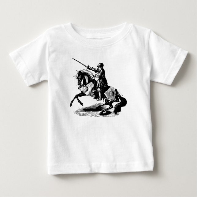 T-shirt Pour Bébé adoubez le cavalier, chemise de cavalier de (Devant)