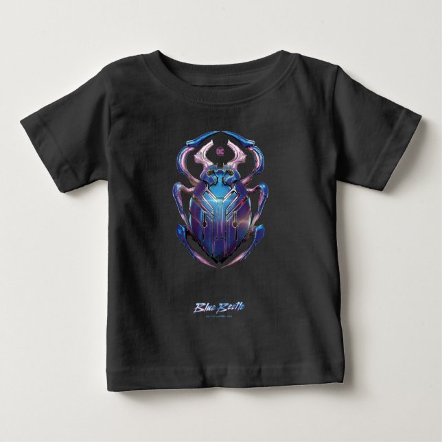 T-shirt Pour Bébé Affiche théâtrale Blue Beetle Scarab (Devant)