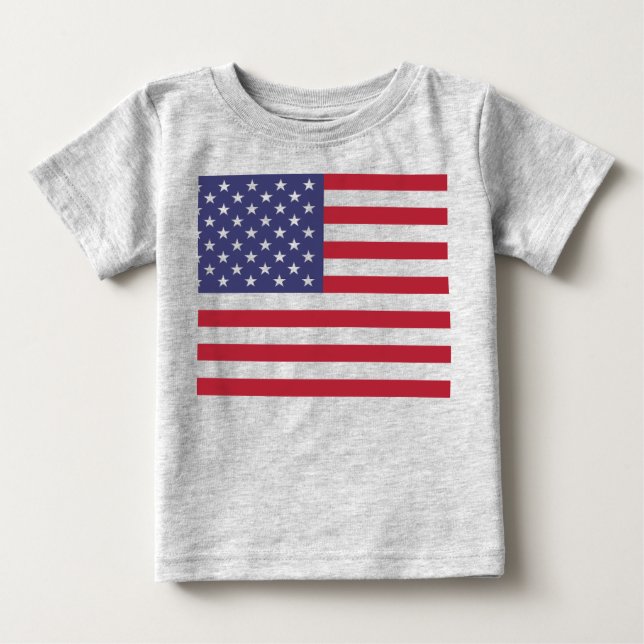 T-shirt Pour Bébé Afficher vos couleurs - États-Unis (Devant)