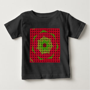 T-shirt Pour Bébé African Lovely Design rouge tissé
