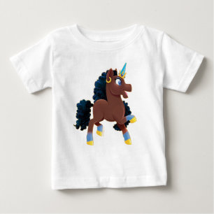 T-shirt Pour Bébé Afro Unicorn   La magie
