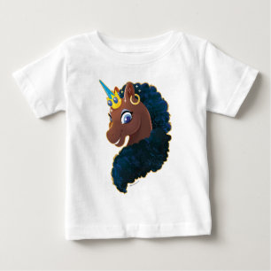 T-shirt Pour Bébé Afro Unicorn   Magique