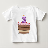Âge 3 sur le gâteau d'anniversaire