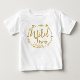 T-shirt Pour Bébé Âge sauvage de deux deux ans