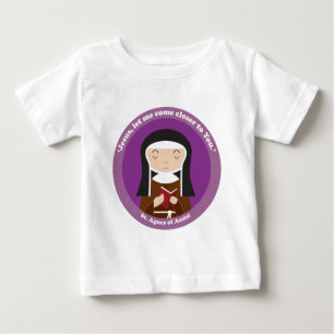 T-shirt Pour Bébé Agnès d'Assise
