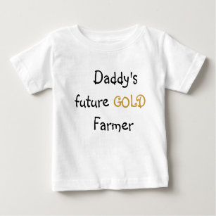 T-shirt Pour Bébé Agriculteur de l'or du papa