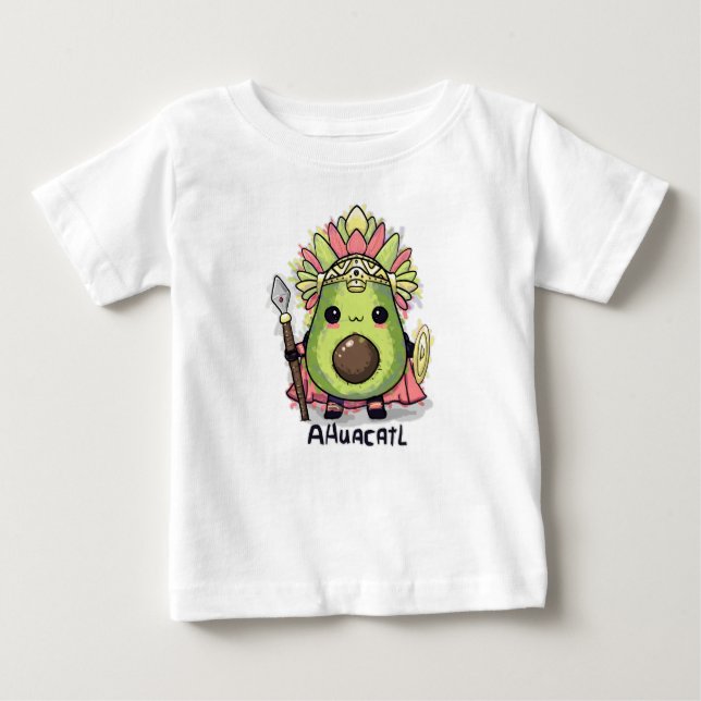 T-shirt Pour Bébé Ahuacatl Aztec Warrior Avocado (Devant)