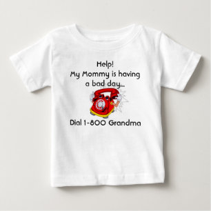 T-shirt Pour Bébé Aide ! Ma maman a un mauvais jour ......