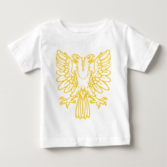 T-shirt Pour Bébé Aigle à deux têtes - Ambre (Devant)