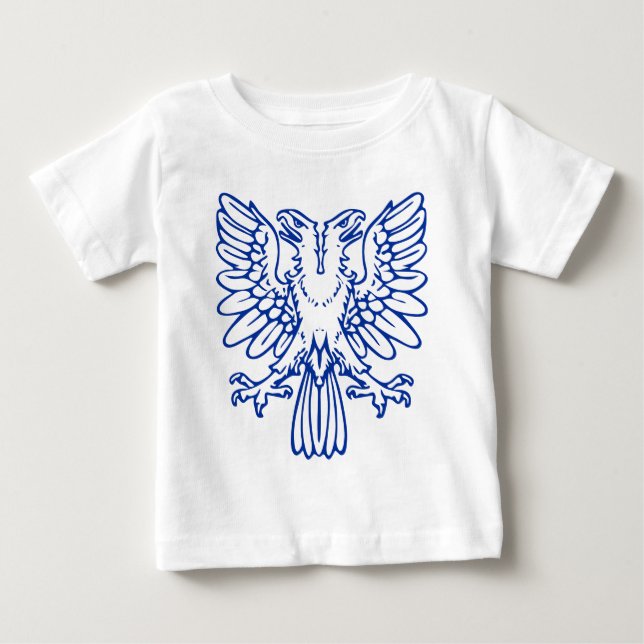 T-shirt Pour Bébé Aigle à deux têtes - bleu marine (Devant)