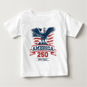 T-shirt Pour Bébé Aigle Américain Patriotique Joyux 250e Anniversair