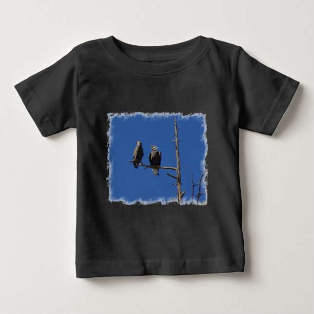 T-shirt Pour Bébé Aigles chauds (Devant)