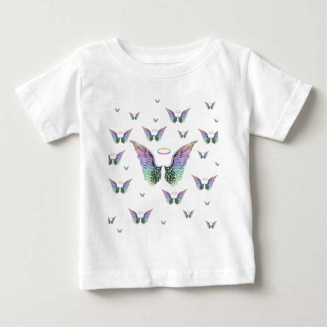 T-shirt Pour Bébé Ailes d'ange (Devant)