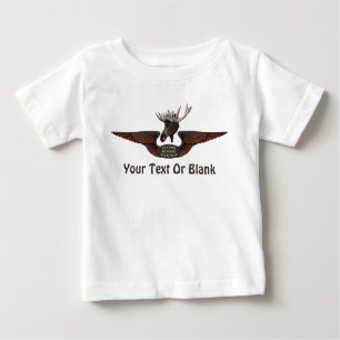 T-shirt Pour Bébé Ailes pilotes de Moose Bush
