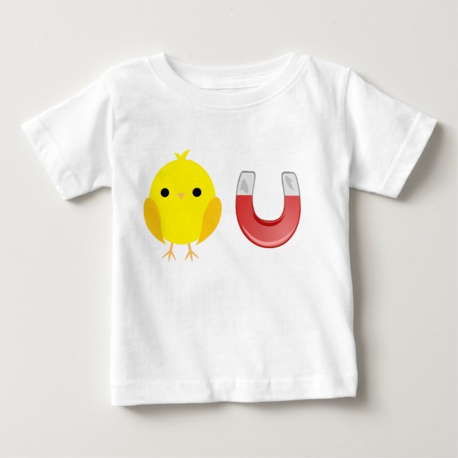 T-shirt Pour Bébé Aimant (Devant)