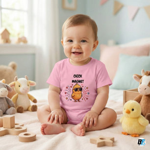 T-shirt Pour Bébé Aimant à Poussins   Bébé Poussin Mignon avec Lunet