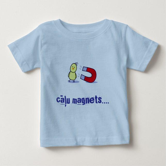T-shirt Pour Bébé aimant de poussin de bébé (letton) (Devant)