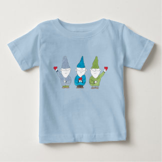 T-shirt Pour Bébé Aimants Gnomes Avec des Cœurs