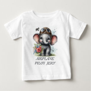 T-SHIRT POUR BÉBÉ AIRPLANE PILOTE JERY