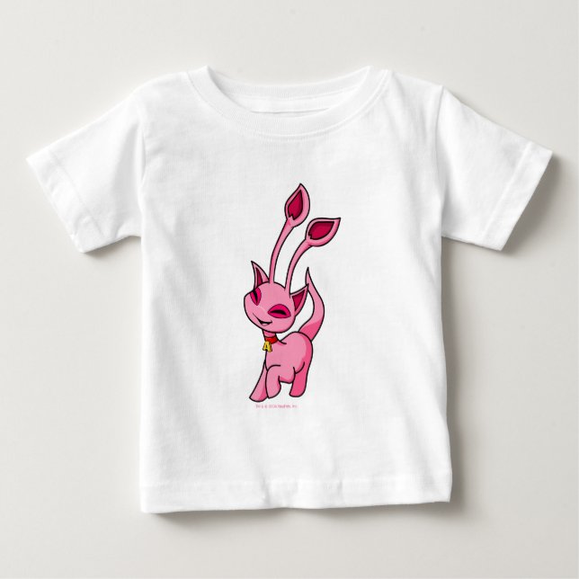 T-shirt Pour Bébé Aisha rose caracolant (Devant)