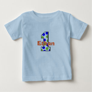 T-shirt Pour Bébé Ajoutez le nom de votre enfant Chemise garçon d'an