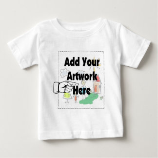 T-shirt Pour Bébé Ajoutez votre propre oeuvre d'art ou l'oeuvre d'en