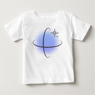 T-shirt Pour Bébé Ajoutez votre propre texte : Point atomique bleu r