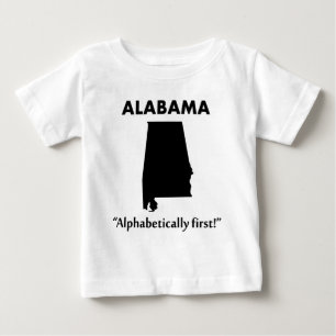 T-shirt Pour Bébé Alabama - Priorité alphabétique