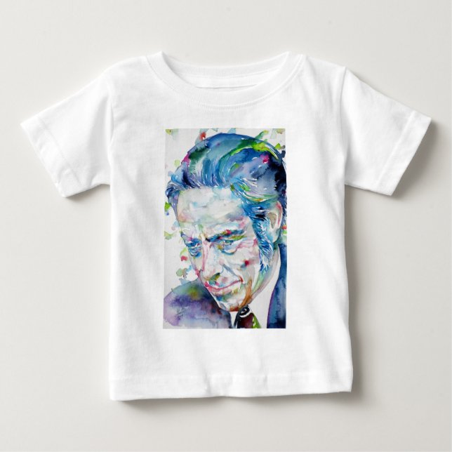 T-shirt Pour Bébé ALAN WATTS - portrait aquarelle.5 (Devant)
