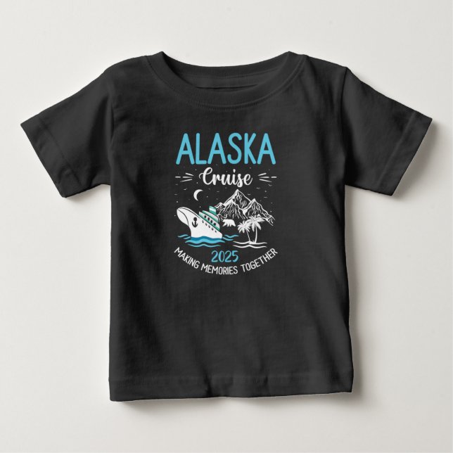 T-shirt Pour Bébé Alaska Cruise 2025 - Famille correspondante (Devant)