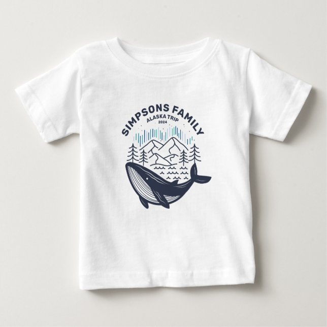 T-shirt Pour Bébé Alaska Cruise Triage Custom Family Matching Group (Devant)