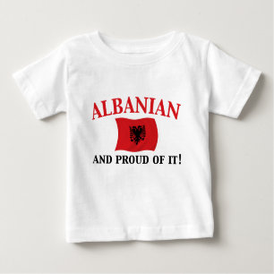 T-shirt Pour Bébé Albanais fier