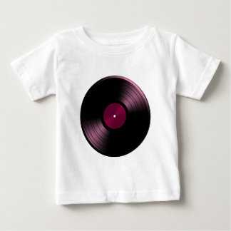 T-shirt Pour Bébé Album de disque vinyle dans le rose