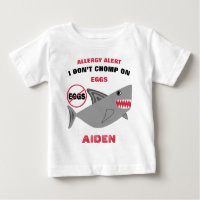Alerte d'allergie d'oeufs de requin personnalisée