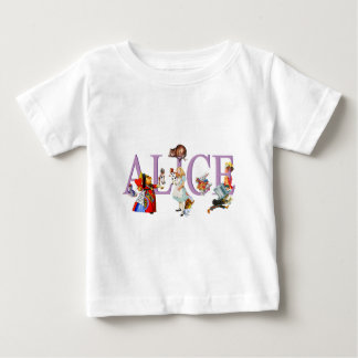 T-shirt Pour Bébé Alice au pays des merveilles et amis