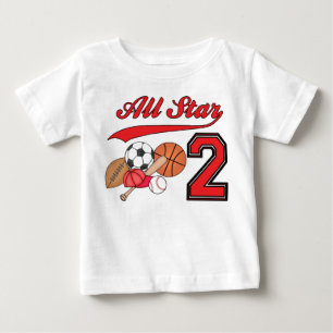 T-shirt Pour Bébé All Star Sports 2e anniversaire