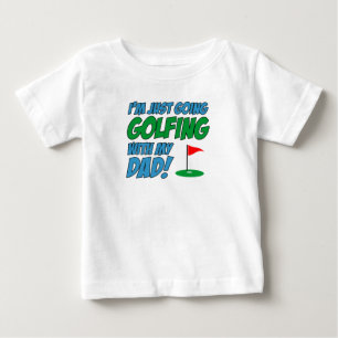 T-shirt Pour Bébé Aller au golf avec papa enfant