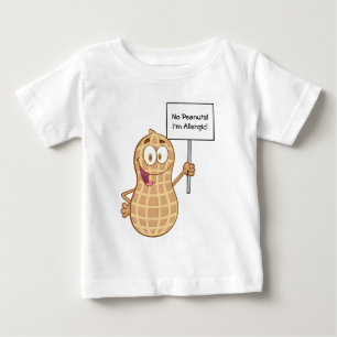 T-shirt Pour Bébé Allergie 2 d'arachide (personnalisable)