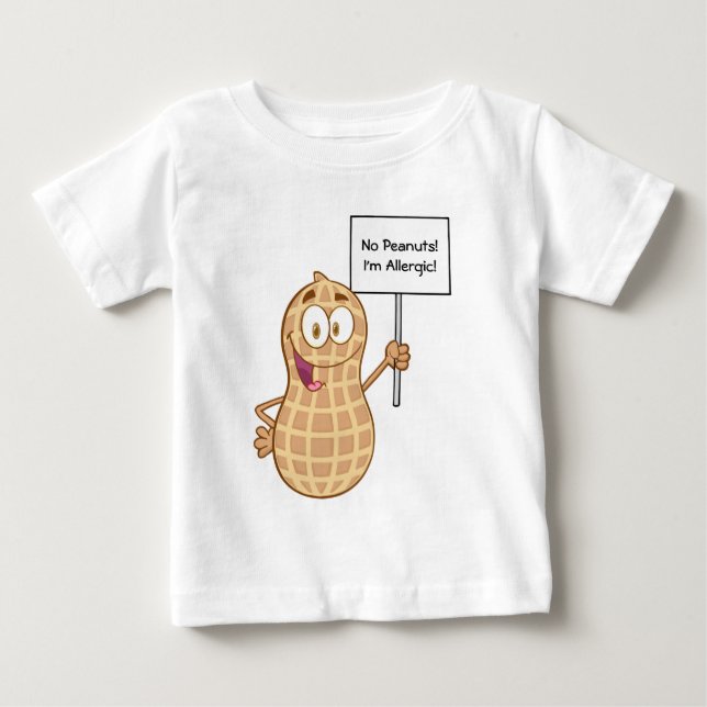 T-shirt Pour Bébé Allergie 2 d'arachide (personnalisable) (Devant)