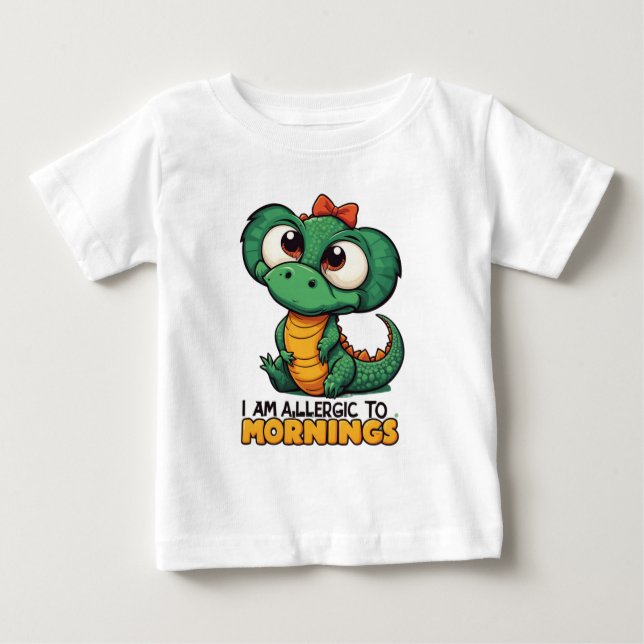 T-shirt Pour Bébé Allergie matinale (Devant)