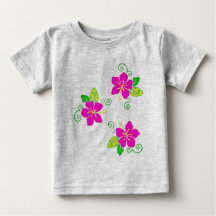 Aloha Brodé Look Rose Fleur Hawaïenne   