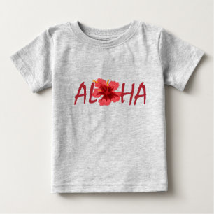 T-shirt Pour Bébé Aloha hibiscus bébé creeper