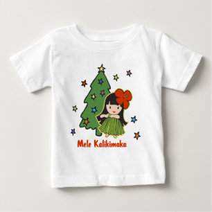 T-shirt Pour Bébé Aloha Honeys Noël Hawaiian Hula Girl