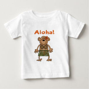 T-shirt Pour Bébé Aloha Monkey