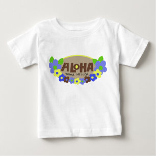 T-shirt Pour Bébé Aloha Signifie Bonjour Hawaïen Floral