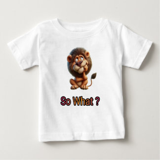 T-shirt Pour Bébé Alors, demande le lion.