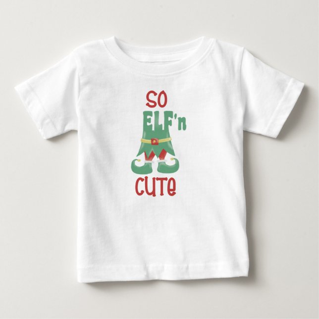 T-shirt Pour Bébé Alors ELF'n mignon Noël drôle (Devant)