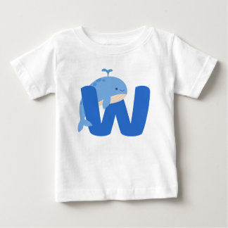 T-shirt Pour Bébé alphabet animal W