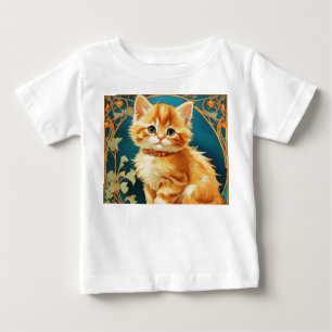 T-shirt Pour Bébé Alphonse Mucha Art Nouveau Chat